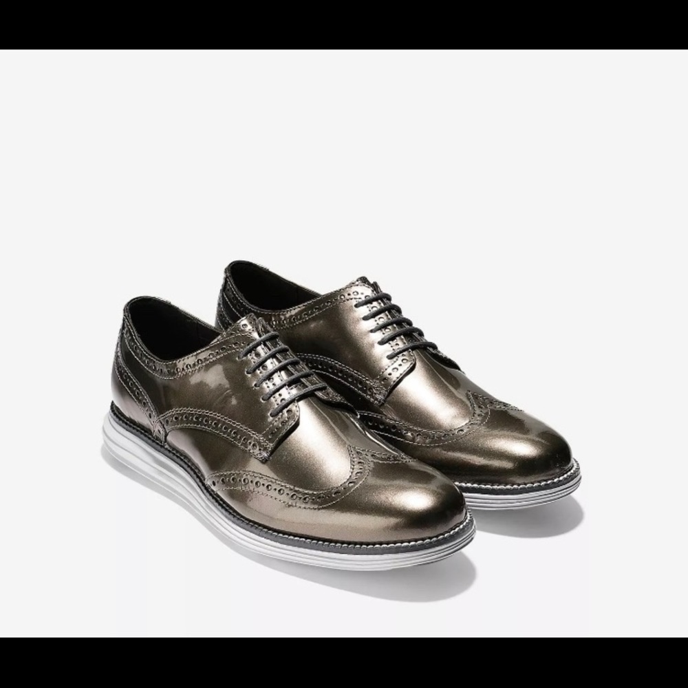 COLE HAAN Original Grand Wingtip C23393 Silver Size 10.5 M
